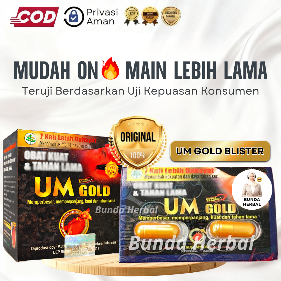 UM GOLD KAPSUL ORIGINAL | Urat Madu Gold Original 100% Kapsul | UM Gold Blister | Urat Madu 100% Ori