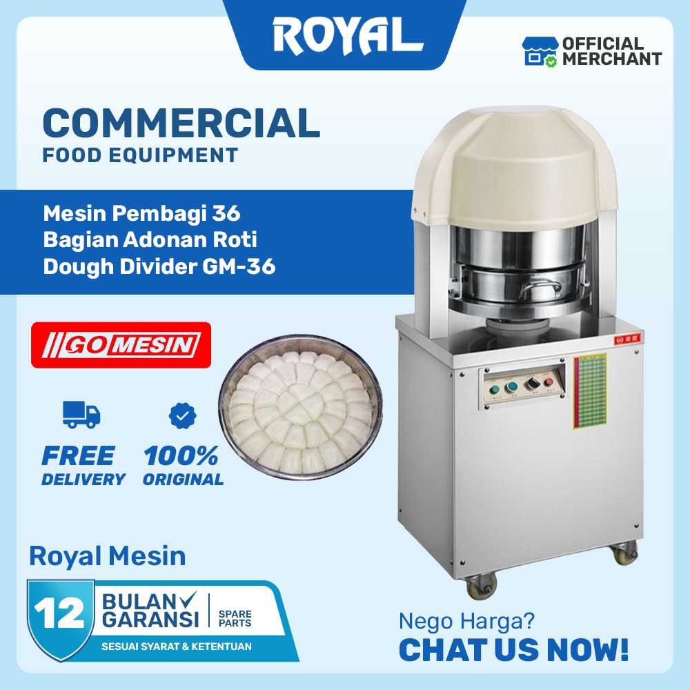 Mesin Pembagi 36 Bagian Adonan Roti | Dough Divider GOMESIN GM-36