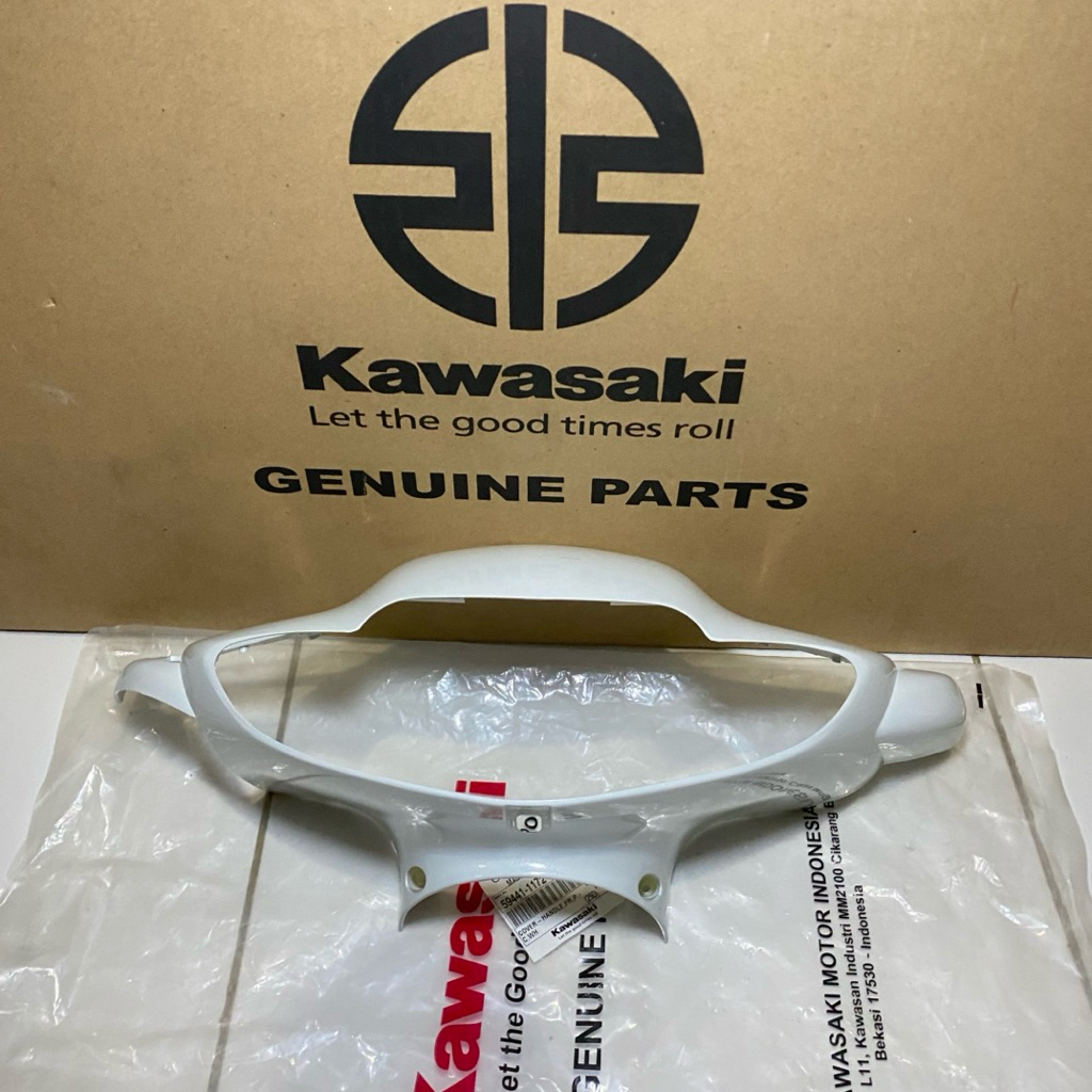 batok lampu depan cover lampu depan kawasaki blitz r putih
