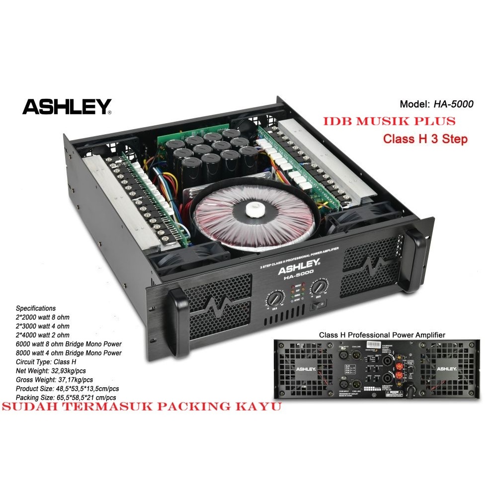 Power Ampli Class H Ashley HA5000 HA 5000 Original