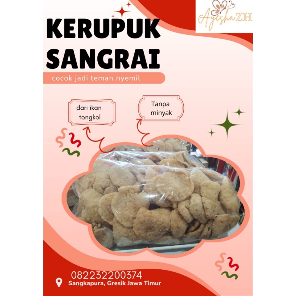KERUPUK SANGNGAR/ KERUPUK SANGRAI/ KERUPUK SANGRAI IKAN TONGKOL KHAS BAWEAN
