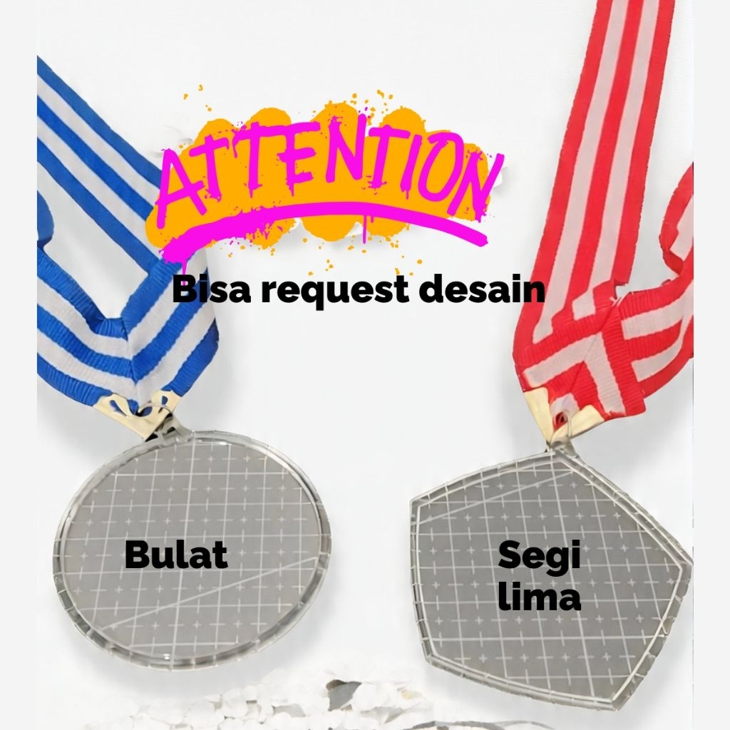 MENDALI AKRILIK INSERT PAPER / MENDALI AKRILIK / MENDALI WISUDA / MENDALI PIAGAM