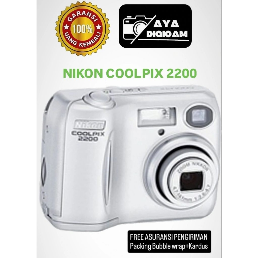 kamera Nikon 2200 kamera pocket silver kamera digicam Nikon