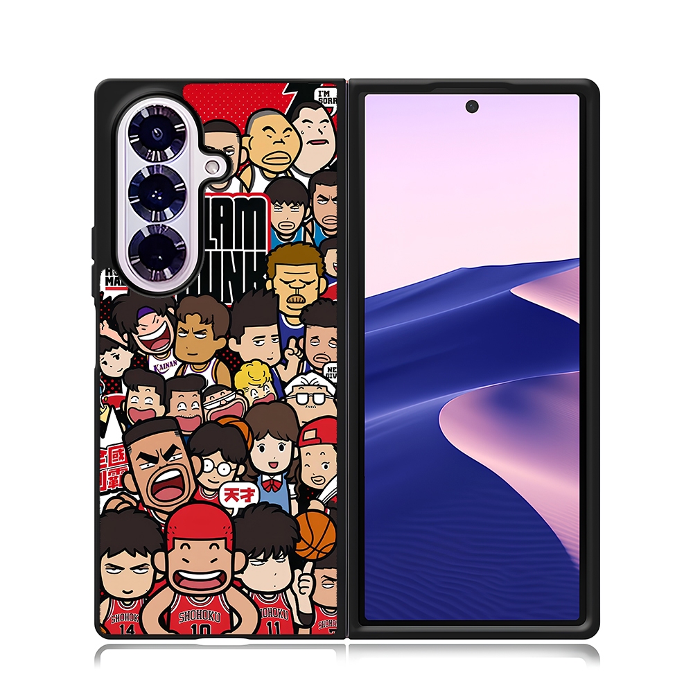 Phone Case Samsung Z Fold 7 6 5 4 3  Sublimation Hardcase SlamDunk Anime