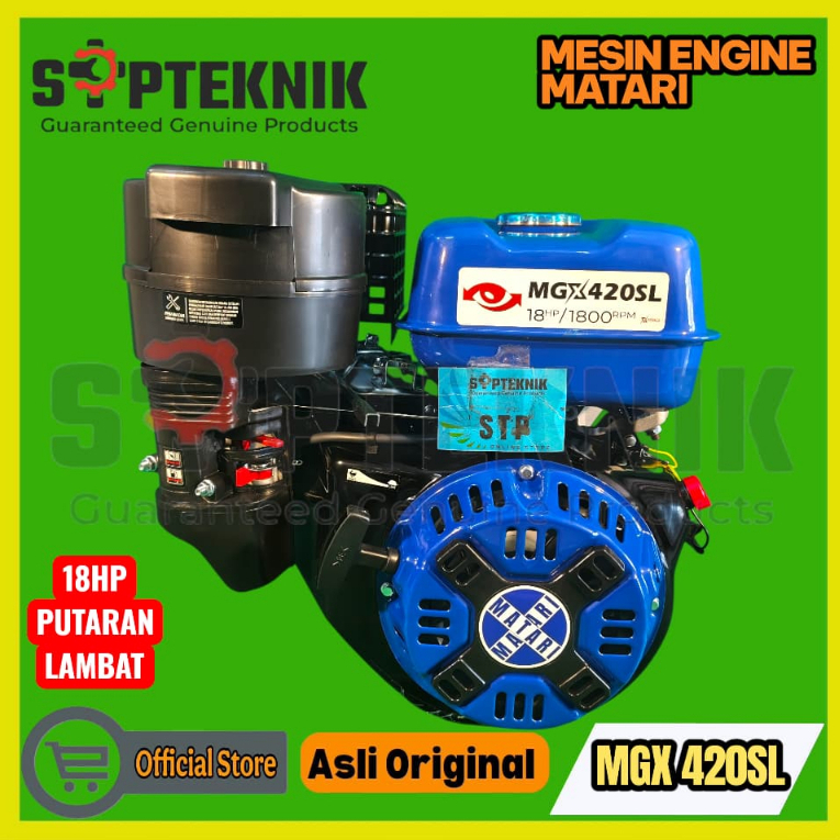 MESIN BENSIN MGX 420SL PUTARAN LAMBAT 18HP MATARI