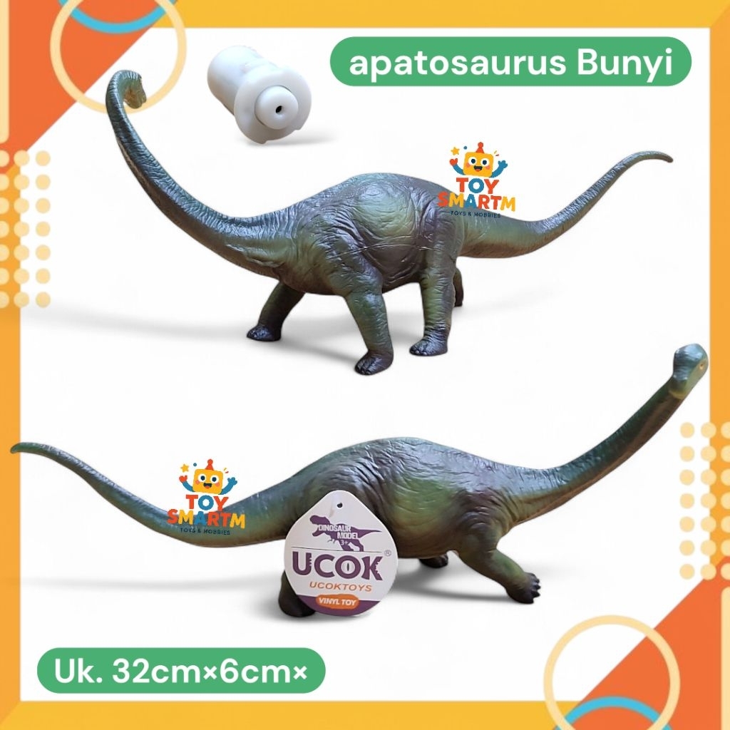 Mainan Dinosaurus Bunyi Figure Dinosaurus Karet Dino Apatosaurus bunyi Mainan Dinosaurus
