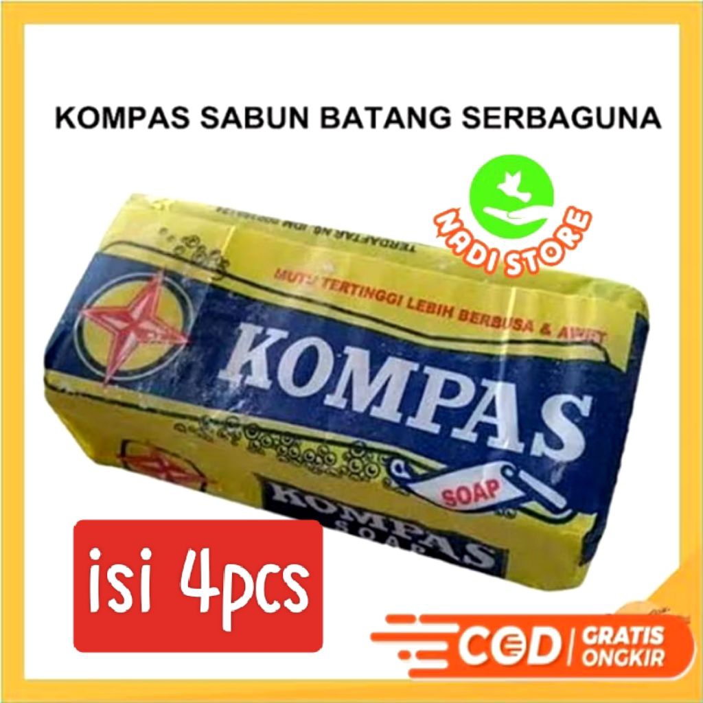 4pcs Sabun Kompas Batang Sabun Jadul