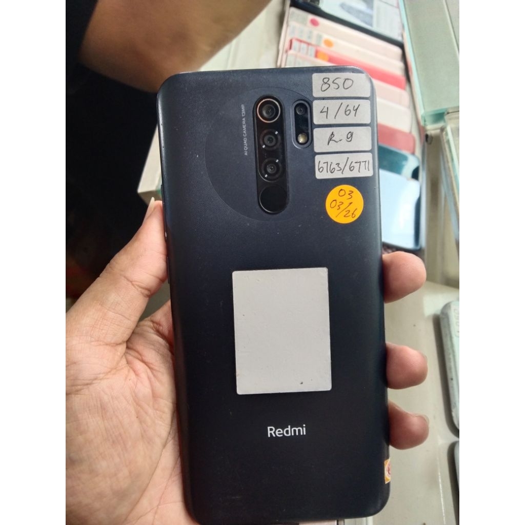 redmi 9 ram 4/64 batang, hp mulus siap pakai