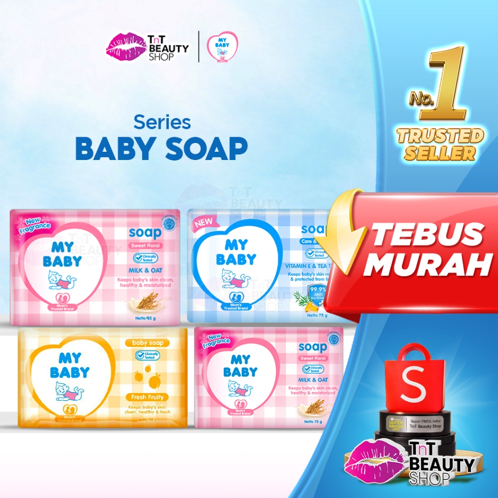 MY BABY Bar Soap 60gr - 75gr | Fresh Fruity - Sweet Floral | Tnt beauty shop