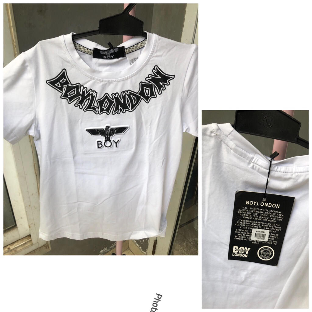 New tag kaos anak putih