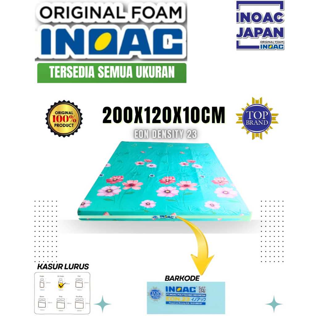 Kasur busa INOAC Eon D23 200X120X10 ASLI INOAC