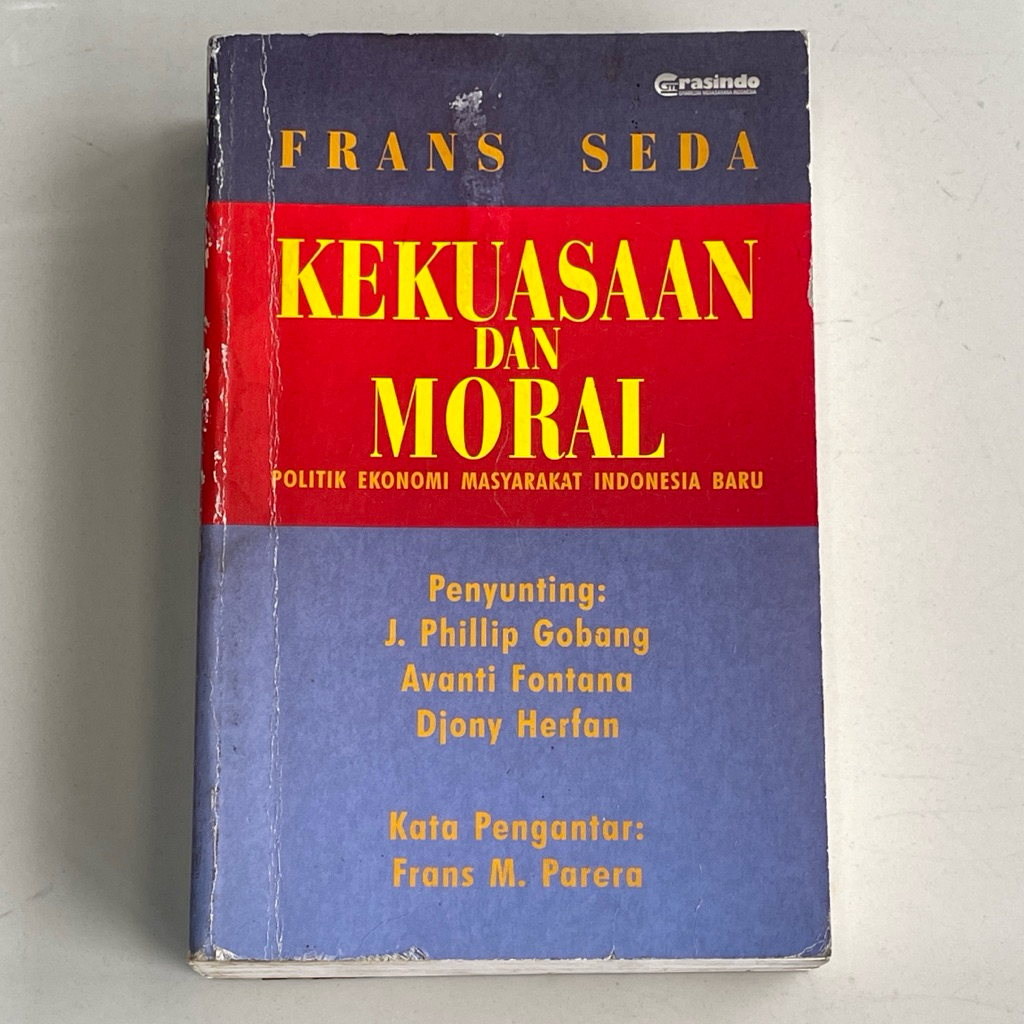 Buku KEKUASAAN DAN MORAL oleh FRANS SEDA
