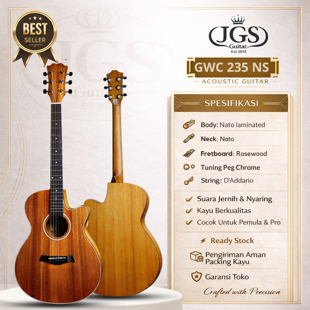 GITAR AKUSTIK COWBOY GWC 235 NS ORIGINAL