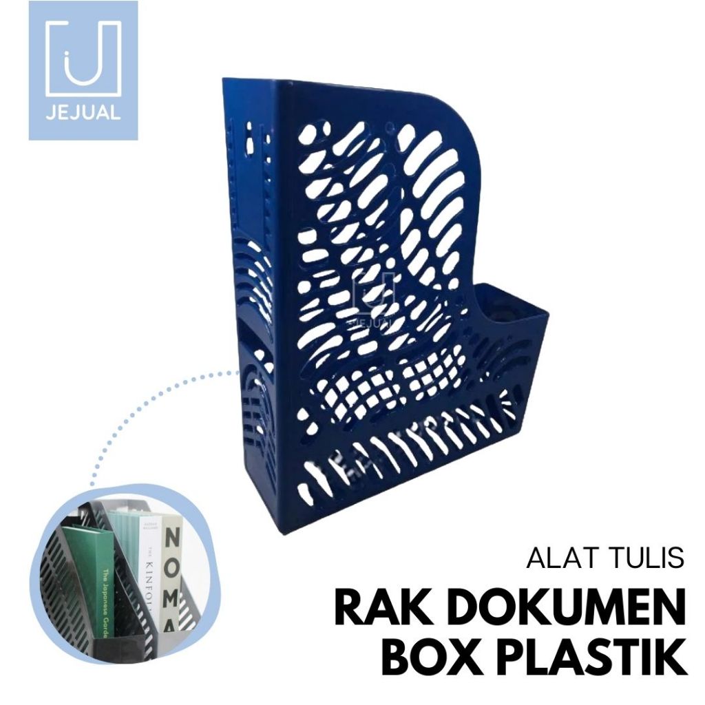 Rak Dokumen  / Buku Box File Box Plastik Organizer Kertas Praktis & Rapi