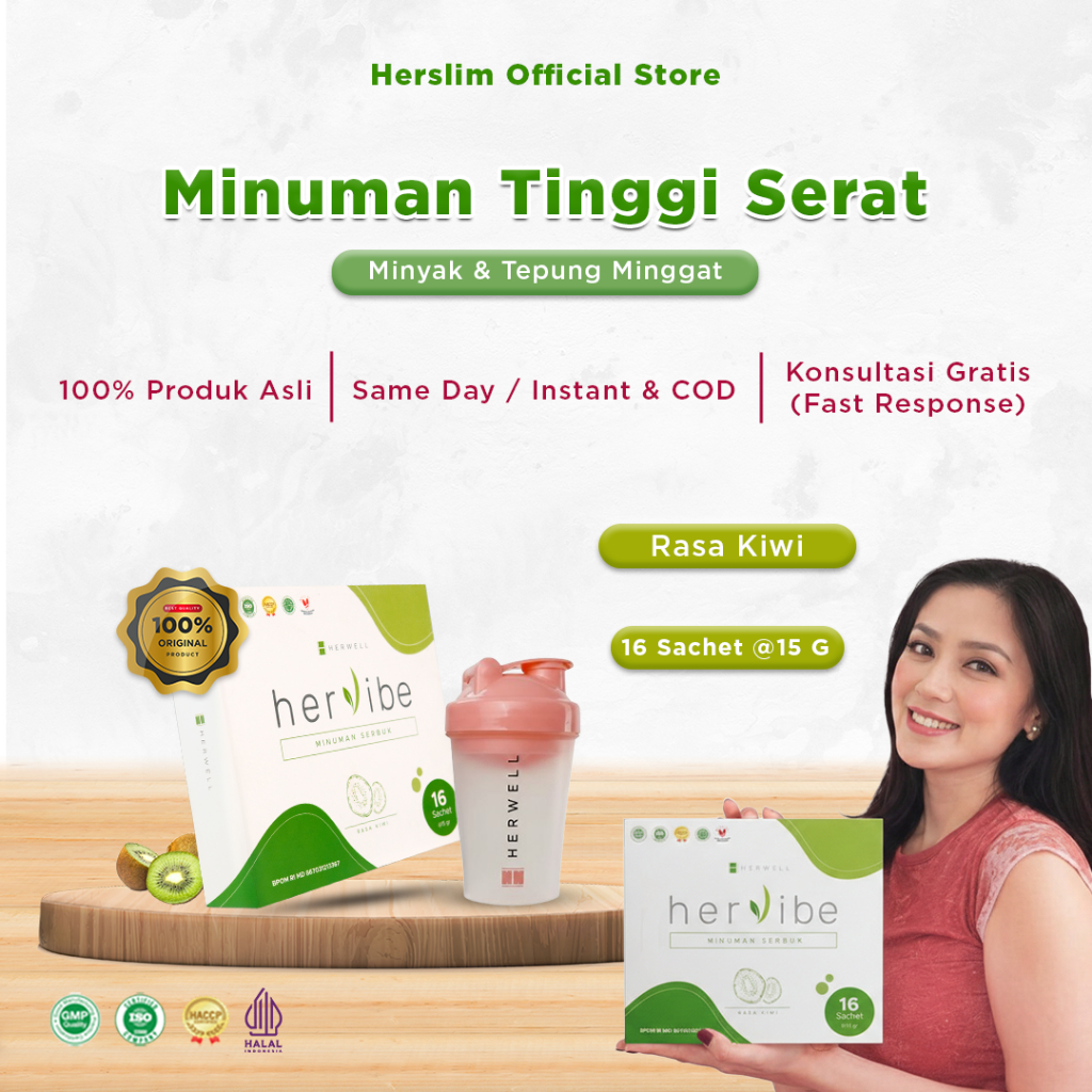 Herwell - Hervibe + Shaker Premium READY STOCK