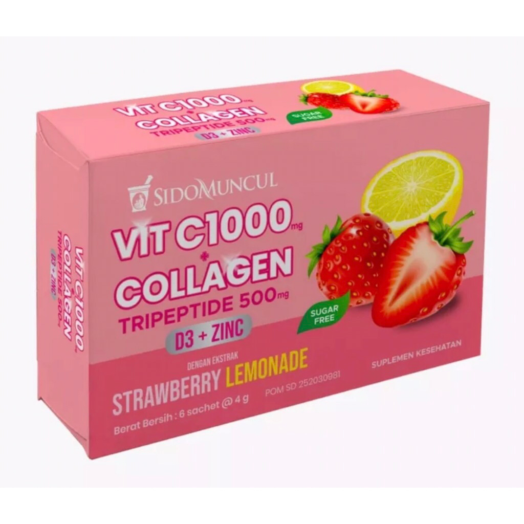 Minuman Serbuk Vitamin C Collagen Sidomuncul 1000mg