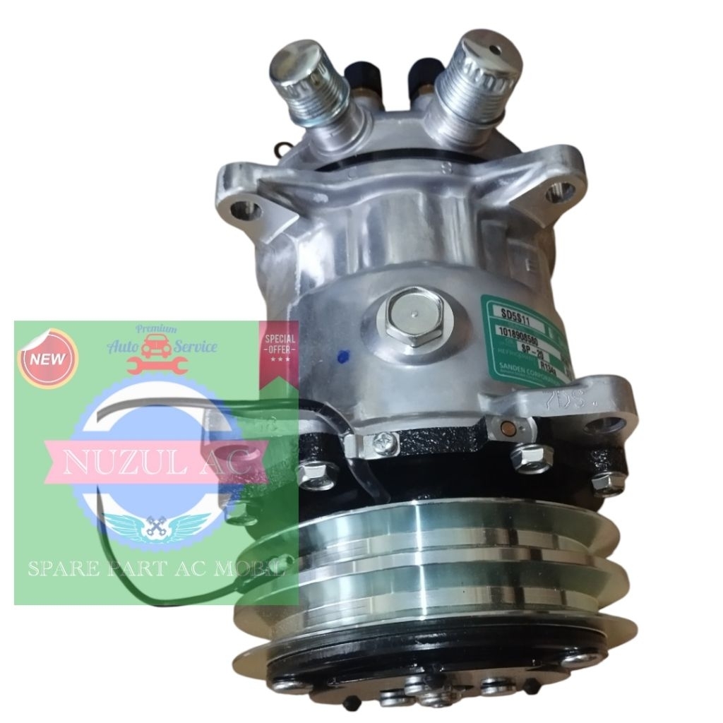 Kompresor Compresor Ac Mobil SD5S11 SD507 - 507 - 12VOLT SANDEN ASLI