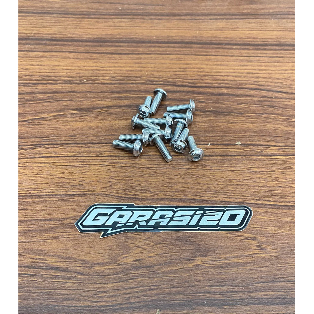 Baut bodi ninja rr new ninja rr old original chrome