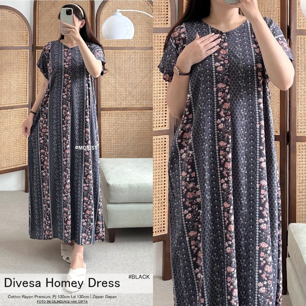 Serba homedress original morist. daster wanita terbaru. gamis daster morist