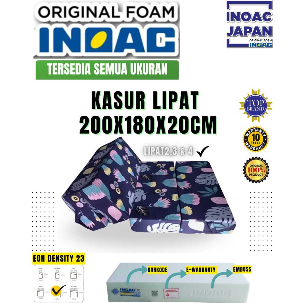 kasur lipat Inoac 180x200x20 eon density 23