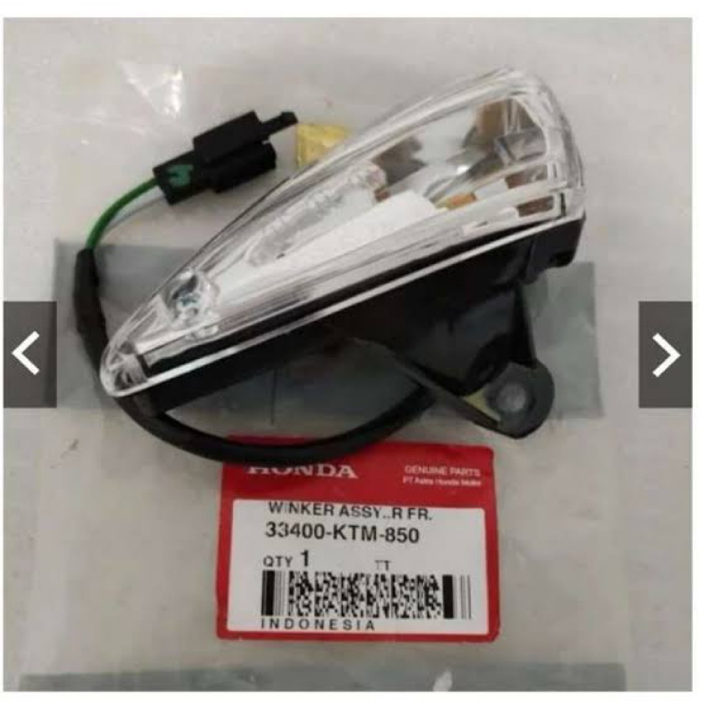 Lampu Sein Depan Kanan Assy Supra X 125 Lama Ori AHM 33400-KTM-850