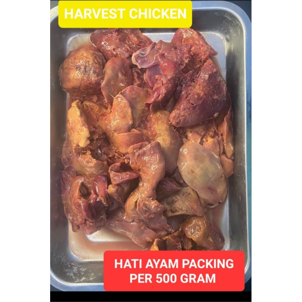 HATI AYAM PEREN  /AYAM  MERAH / ATI AYAM PEREN / AYAM MERAH ( FROZEN 500 Gr )
