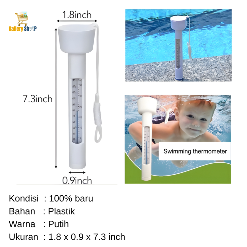 Thermometer Kolam Renang Pengukur Suhu Air Panas Thermometer Kolam Air Untuk Indoor Outdoor