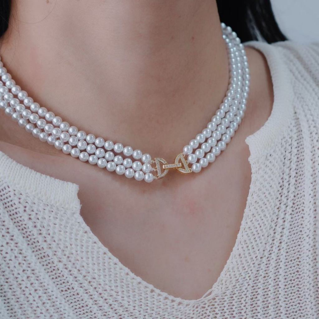 Kaitan Kalung, Kaitan kalung Mutiara, Aksesoris Kalung Mutiara,  Kaitan Tembaga Lapis Emas 18K