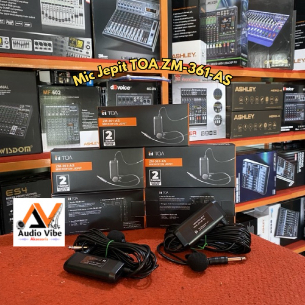 MIC TOA ZM-361-AS Mik Toa Jepit Zm 361 As Mikrofon Jepit Toa Microphone Toa Jepit Zm - 361 As