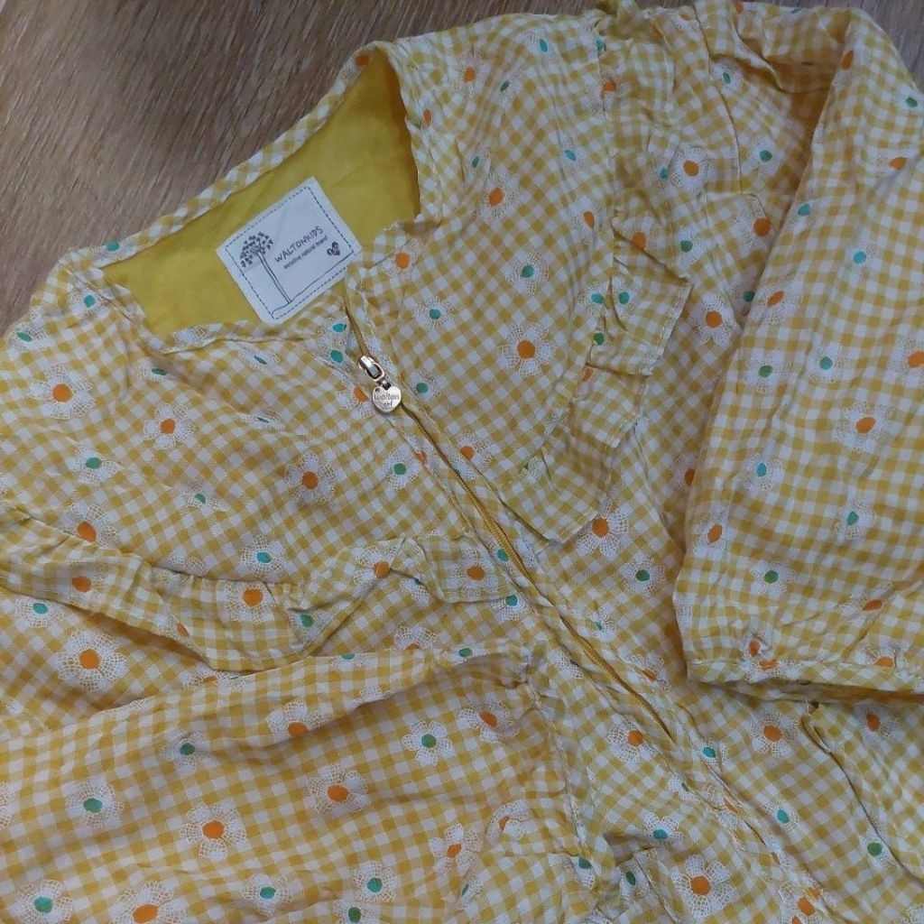 WALTON KIDS JAKET ANAK ATASAN BRAND NATURAL ORIGINAL FLOWERS BUNGA CANTIK KRIWIL PL LIKE NEW