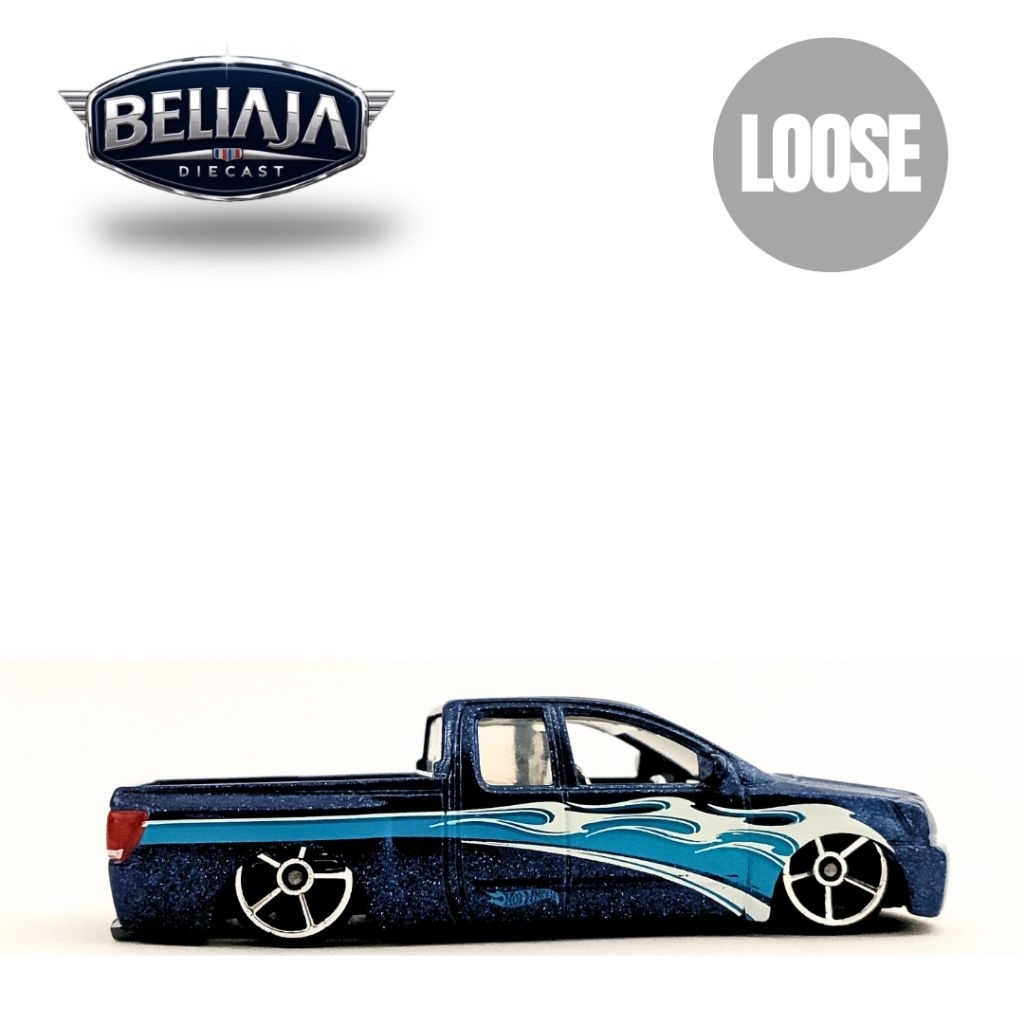 HOT WHEELS NISSAN TITAN BLUE LOOSE