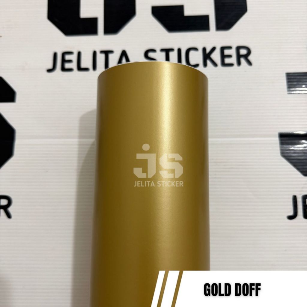 Skotlet Gold Doff / Sticker Warna Emas Gold Dop  / Stiker Gold