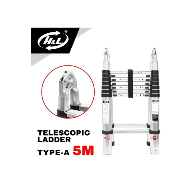 TANGGA TELESKOPIK 5 METER H&L DOUBLE TYPE A