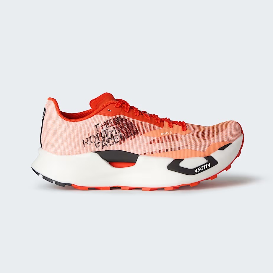 Original The North Face Summit VECTIV™ Pro 3 Trail Running Shoes - Citrus Rust Lava Red