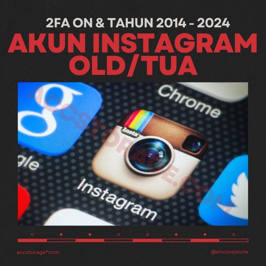 Akun Instagram Old | IG Tua | 2014 - 2024 | 2FA ON | Siap Pakai