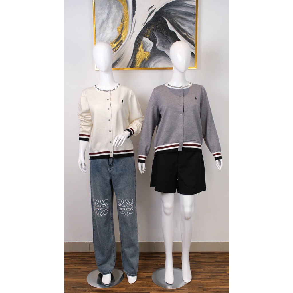 Polo Cardigan - Cardigan panjang - cardigan wanita - polo shirt