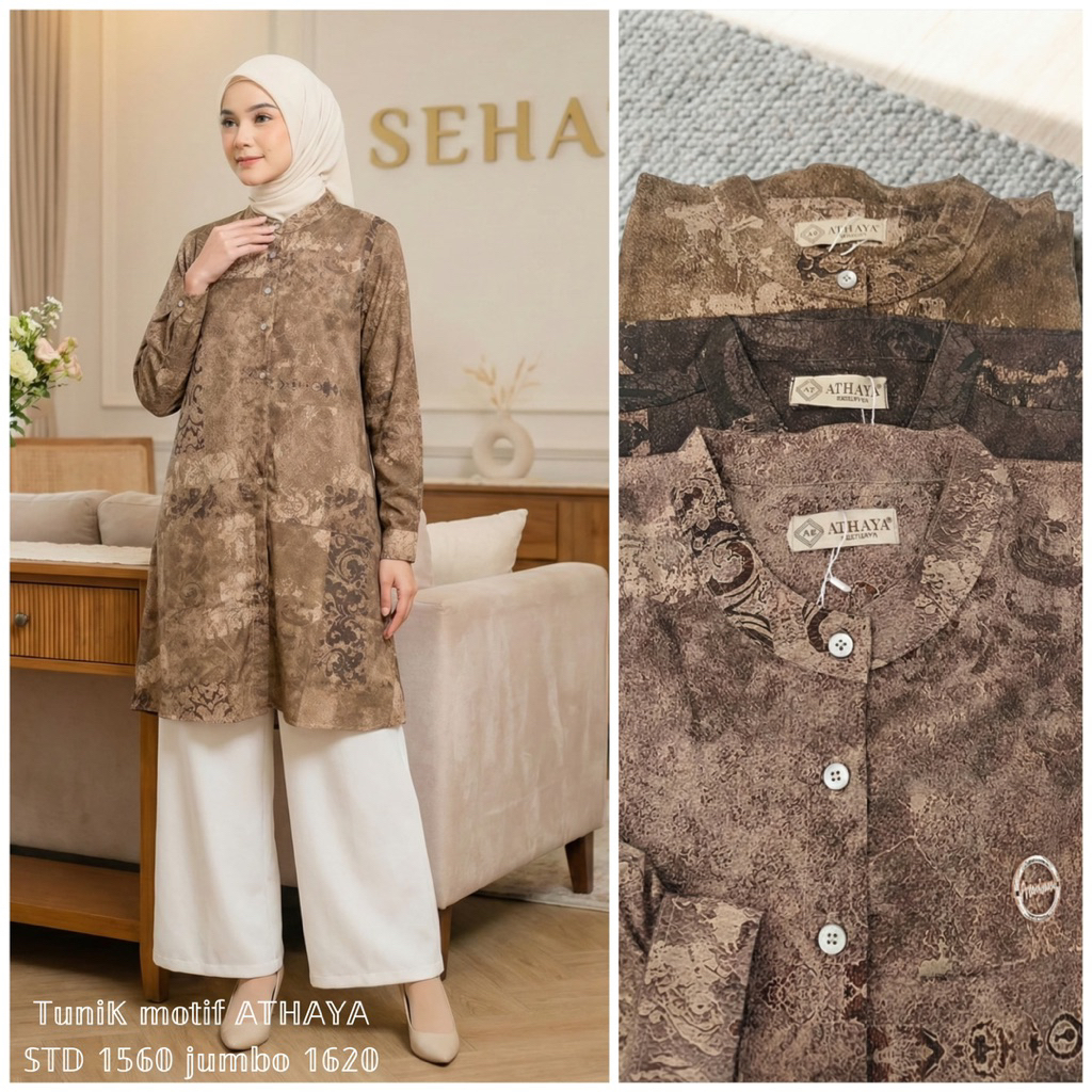 ZAHRA TUNIK JUMBO MOTIF BUSUI ATHAYA/TUNIK MOTIF BUSUI JUMBO