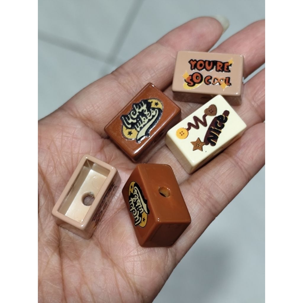 Manik kotak kantong akrilik printing