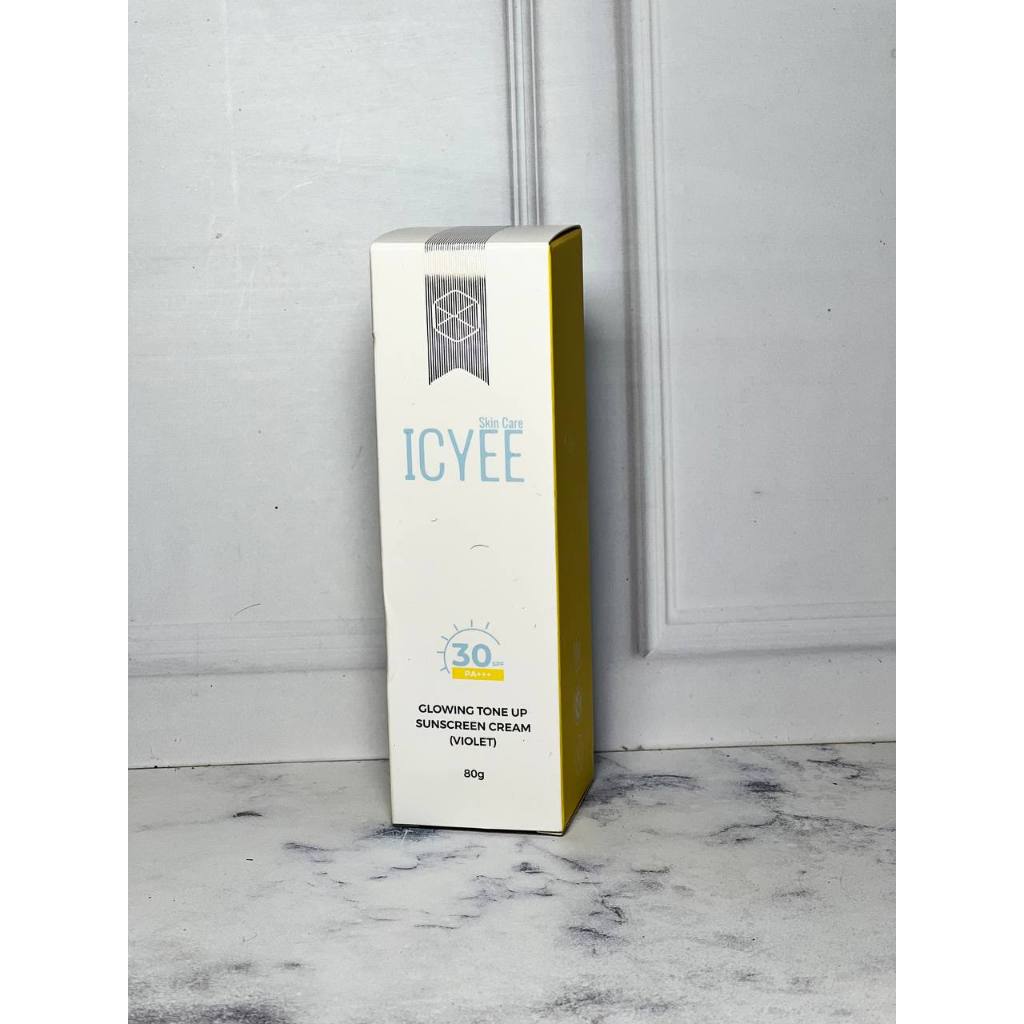 [PRELOVED ORI] ICYEE GLOWING TONE UP SUNSCREEN CREAM SPF30 PA+++ 80g | Instan Mencerahkan Kulit UV P