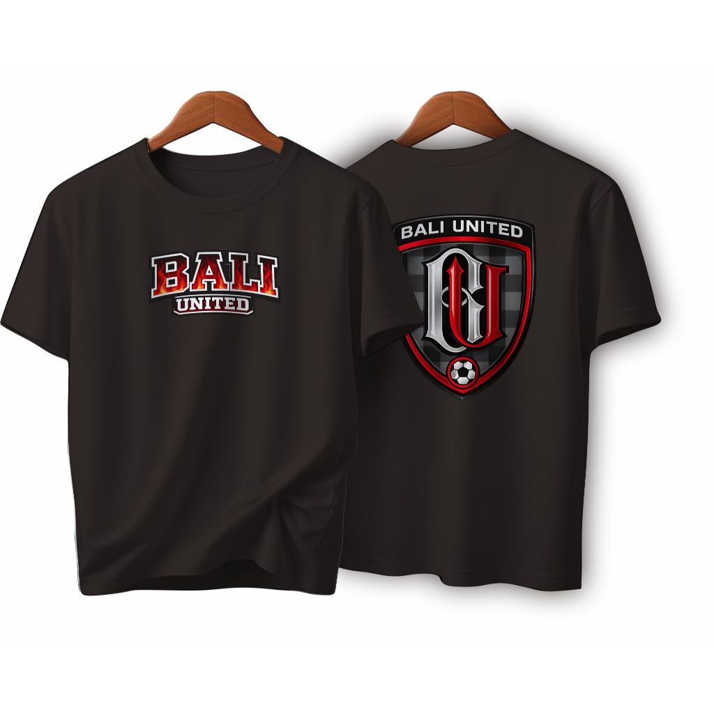 Kaos anak unisex BALI UNITED FANS bahan katun combed 30s