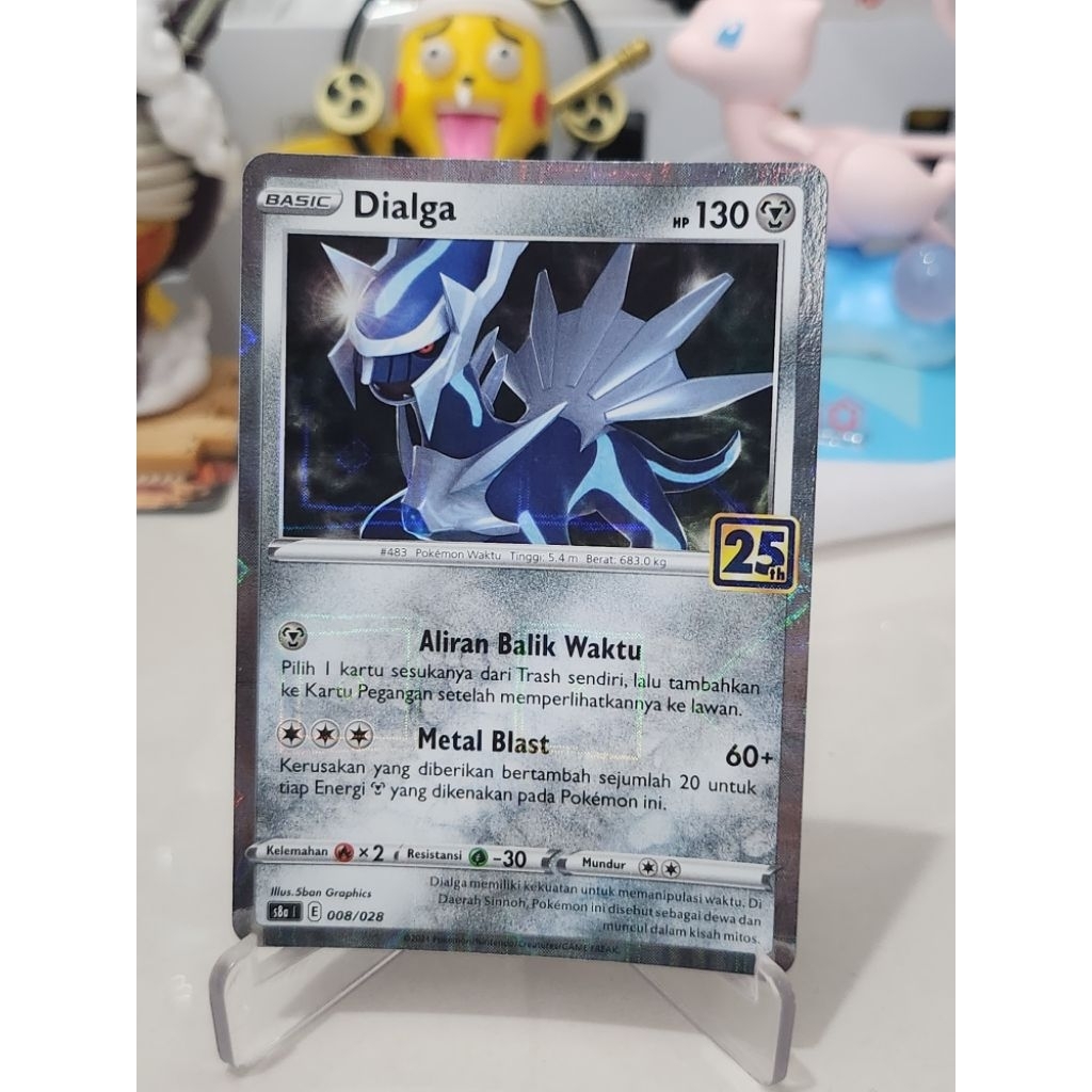 Dialga 25th Holo Prisma Kartu/Card Pokemon TCG Indonesia