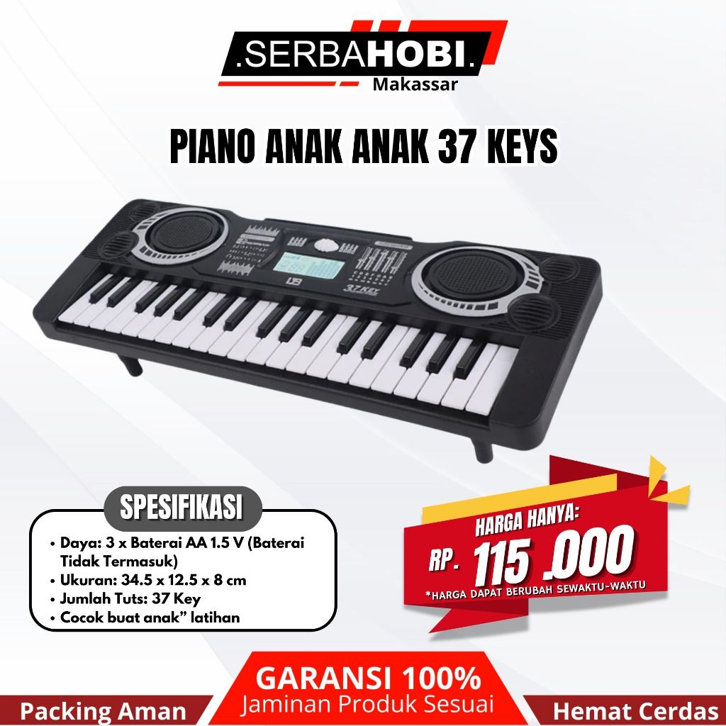 Piano Anak Musical Keyboard 37 Keys / Keyboard Anak 37 Key