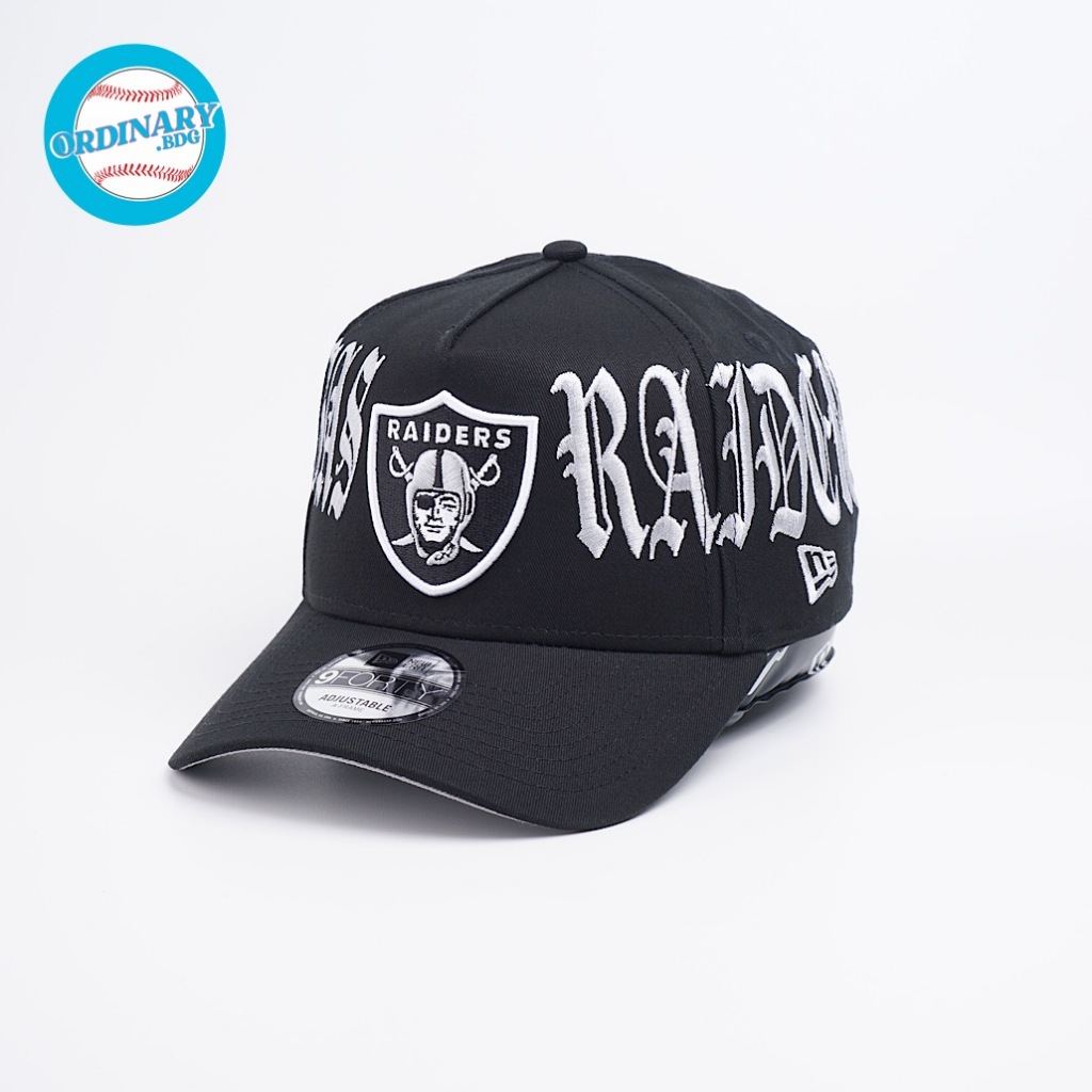 topi new era original las vegas raiders gothic script