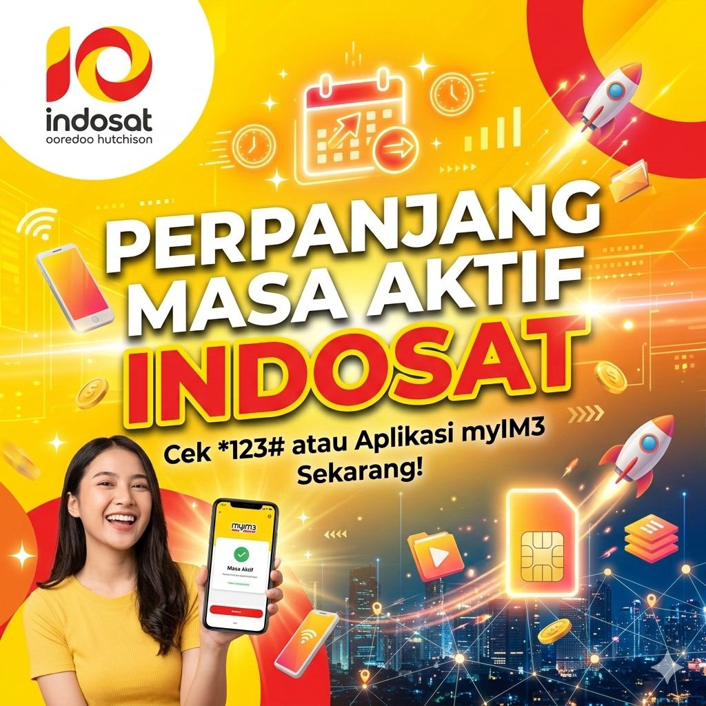 Perpanjang Masa Aktif Indosat 3 Bulan