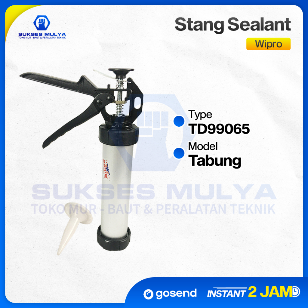 WP99065 Stang Silent Tabung Wipro Lem Kaca / Lem Sealant /