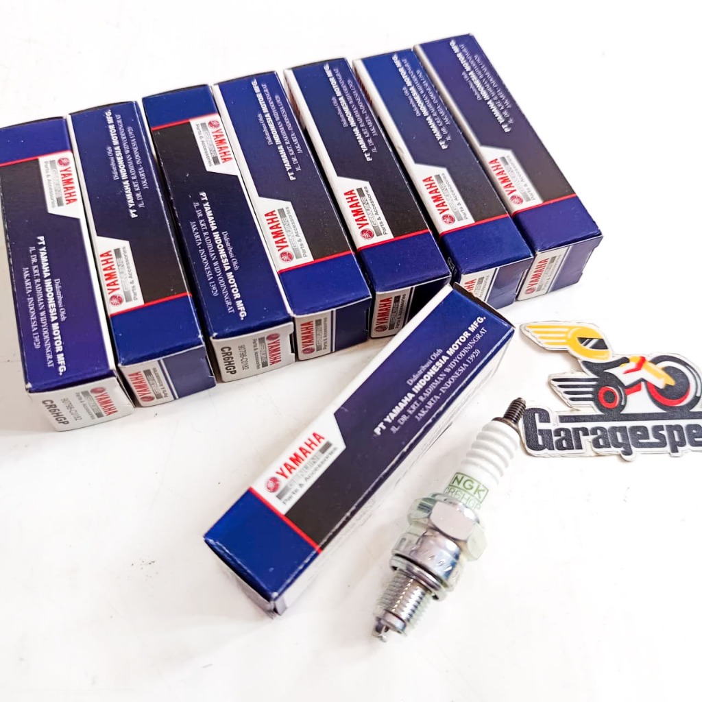 Busi NGK G-Power Yamaha Genuine Part CR6HGP Shogun Smash Fino Freego Mio M3