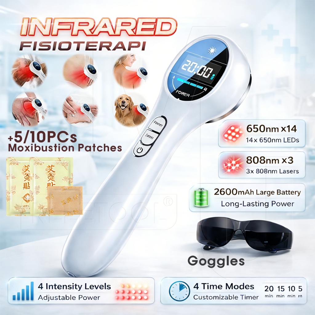 Alat Terapi Pijat Nyeri Otot Saraf Dan Sendi Instrumen Lampu Terapi Fisioterapi Inframerah Genggam A