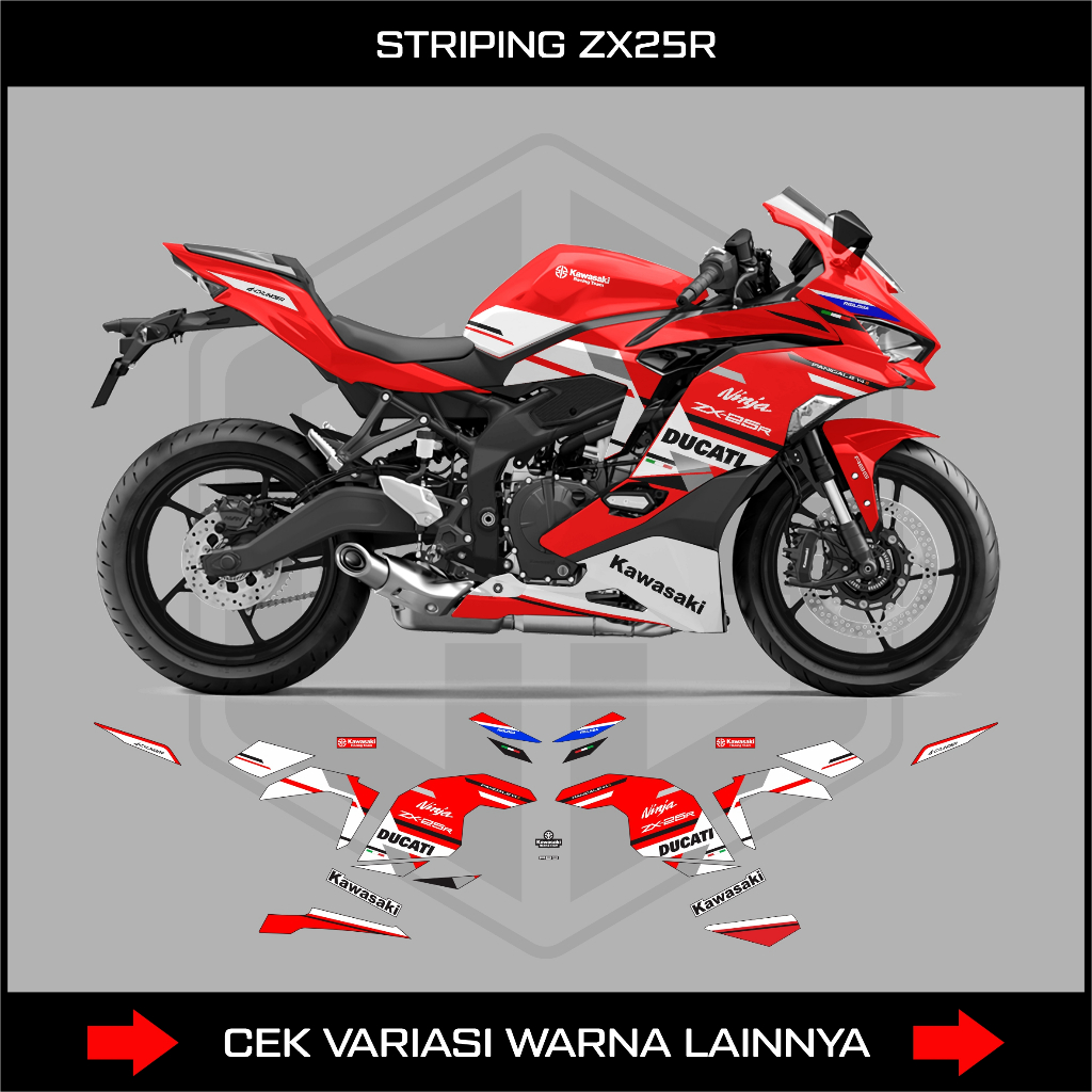 STRIPING NINJA ZX25R / DECAL STICKER KAWASAKI NINJA ZX 25R