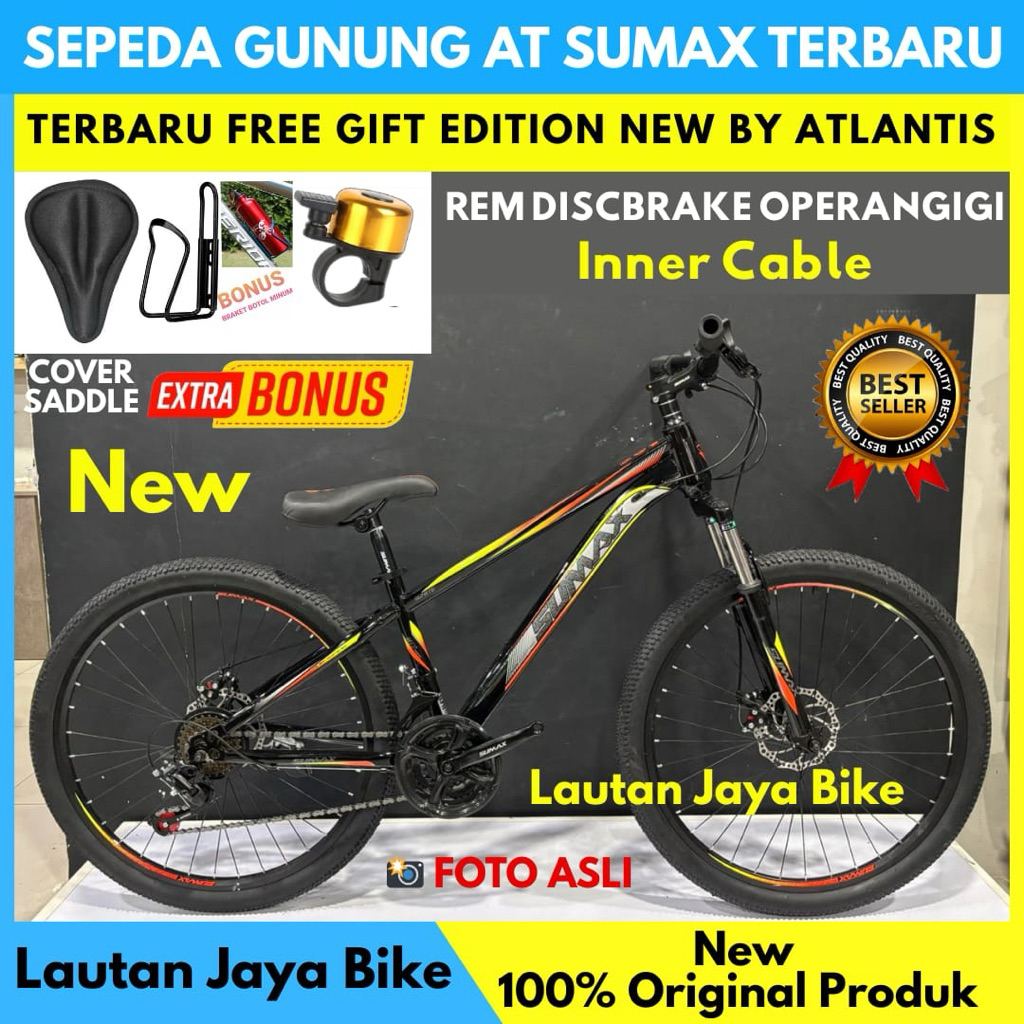 Sepeda Gunung MTB 26 AT Sumax Rem Discbrake Operangigi Terbaru