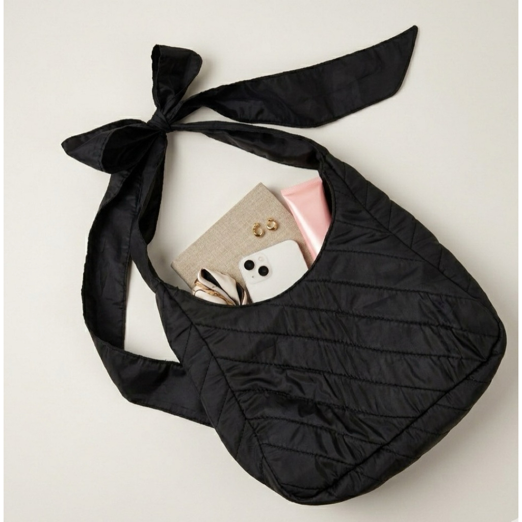 Puffy Ribbon Bag | Shoulder Bag Puffy | Cross Bag